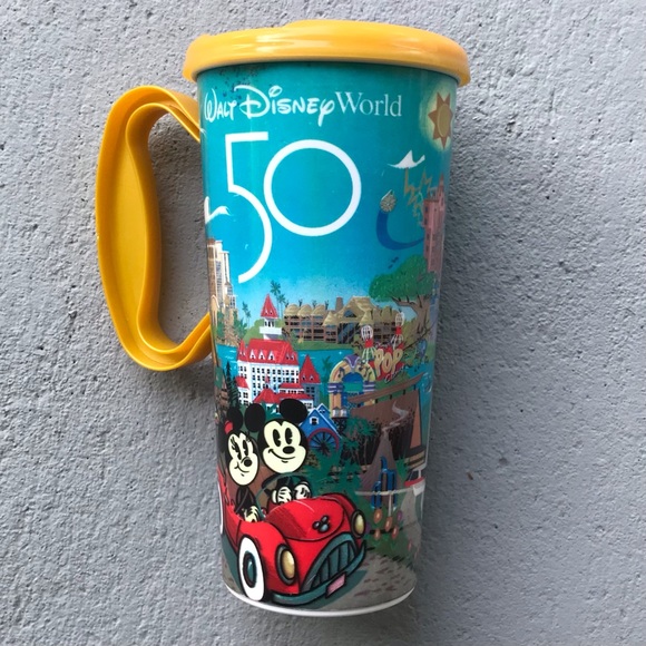 DISNEY Parks WDW 50th Anniversary hot / cold Reusable Thermal Travel Mug - Picture 2 of 9